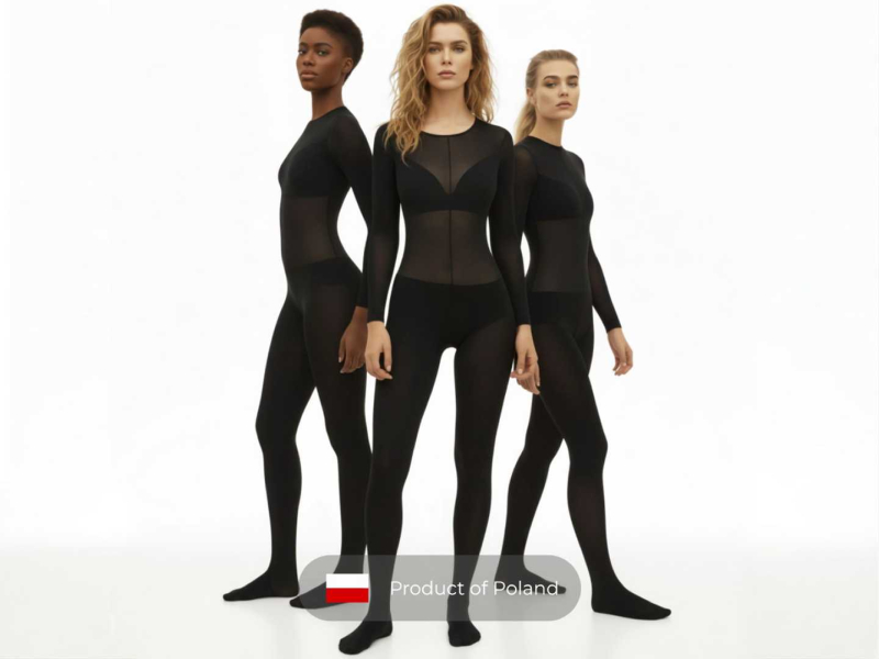 Combinaison pour traitements d’endermologie* / massage par aspiration pour femme <b>(avec recouvrement des pieds)</b>